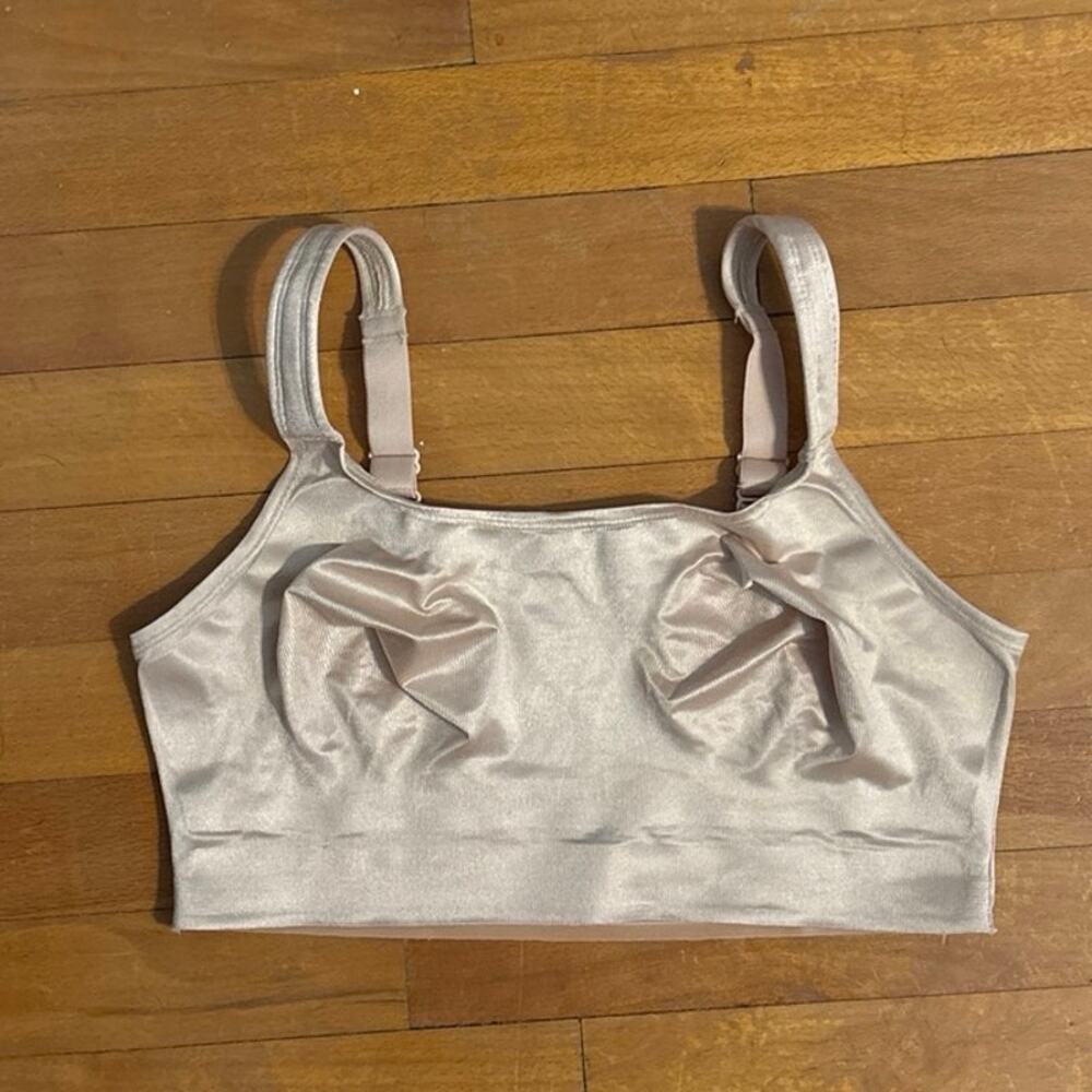 Ruby Ribbon Size 34 Original Demiette Bra Beige Nude